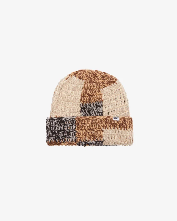 PATCHWORK RIB BEANIE